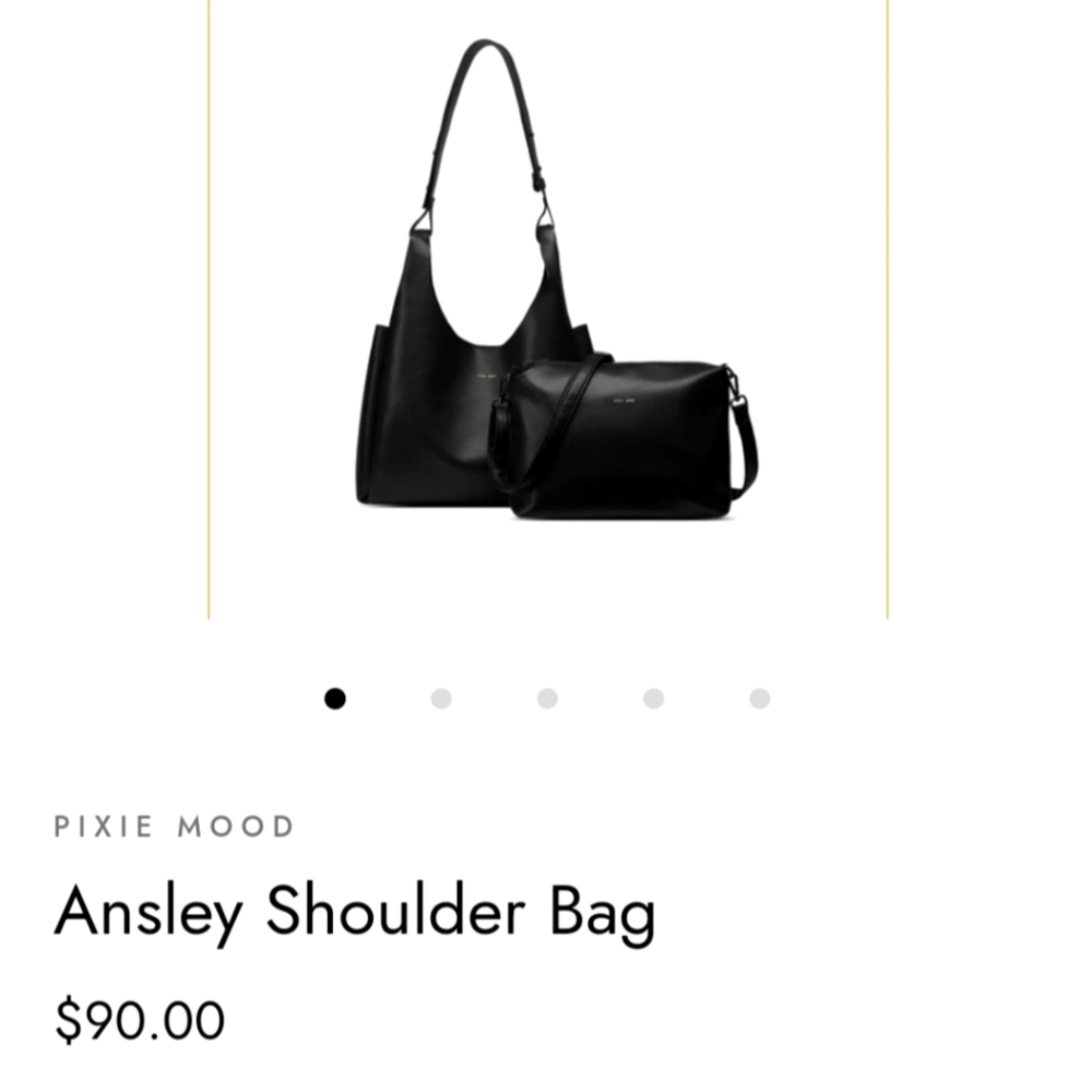 Pixie Mood Hobo Bag, Black NWOT 🖤